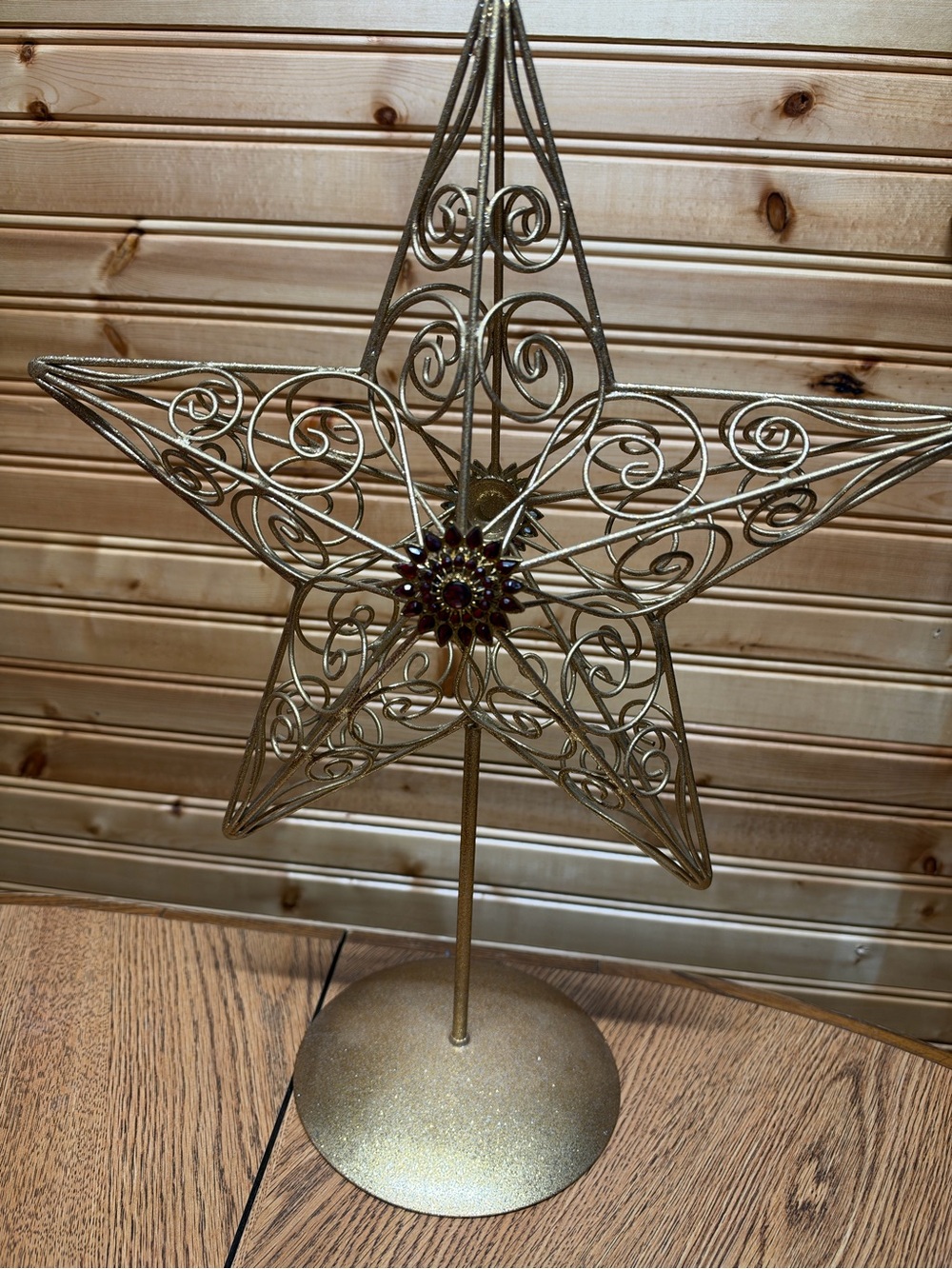 Gold Filigree Star Holiday Decor - Brand: